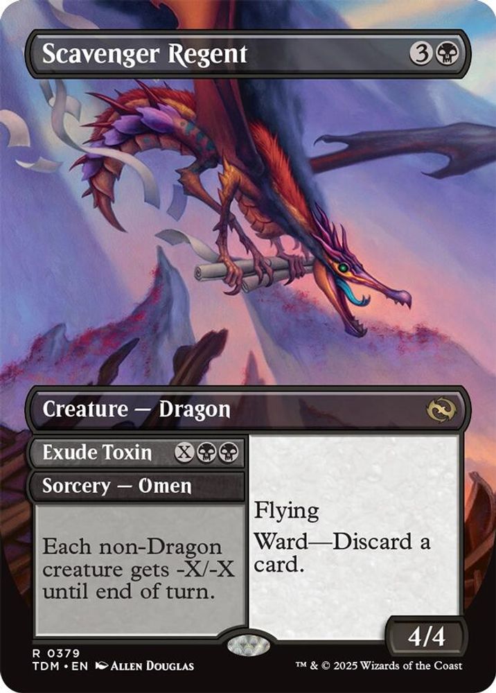 Scavenger Regent (Borderless) · 379 · Tarkir: Dragonstorm · Non-foil
