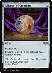 Talisman of Creativity · 330 · Commander: Tarkir: Dragonstorm · Non-foil