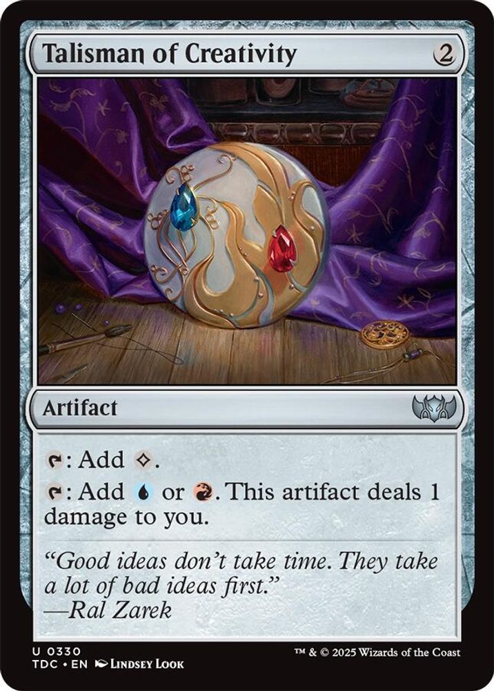 Talisman of Creativity · 330 · Commander: Tarkir: Dragonstorm · Non-foil