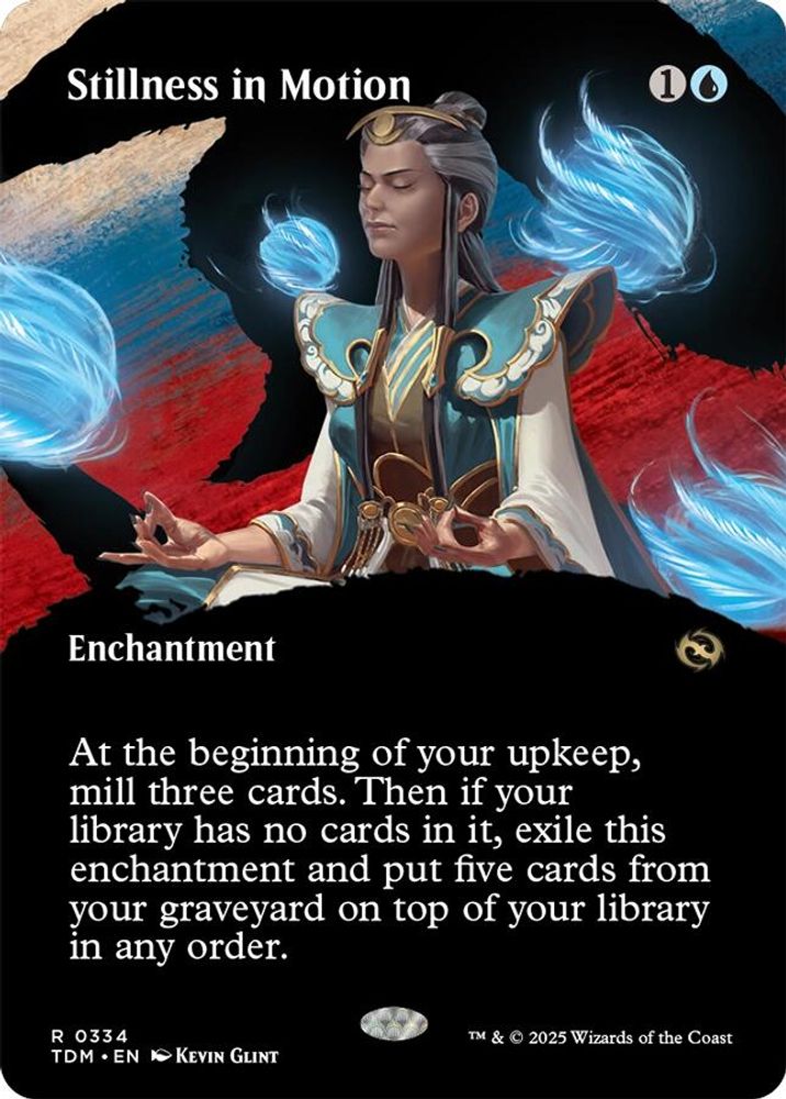 Stillness in Motion (Borderless) · 334 · Tarkir: Dragonstorm · Non-foil