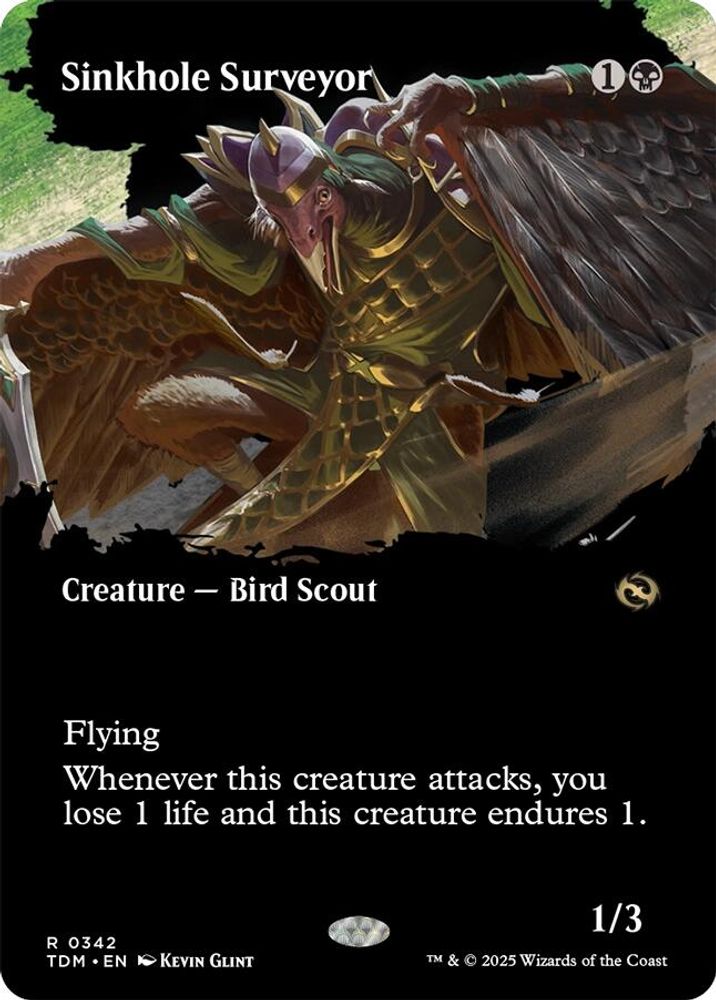 Sinkhole Surveyor (Borderless) · 342 · Tarkir: Dragonstorm · Foil