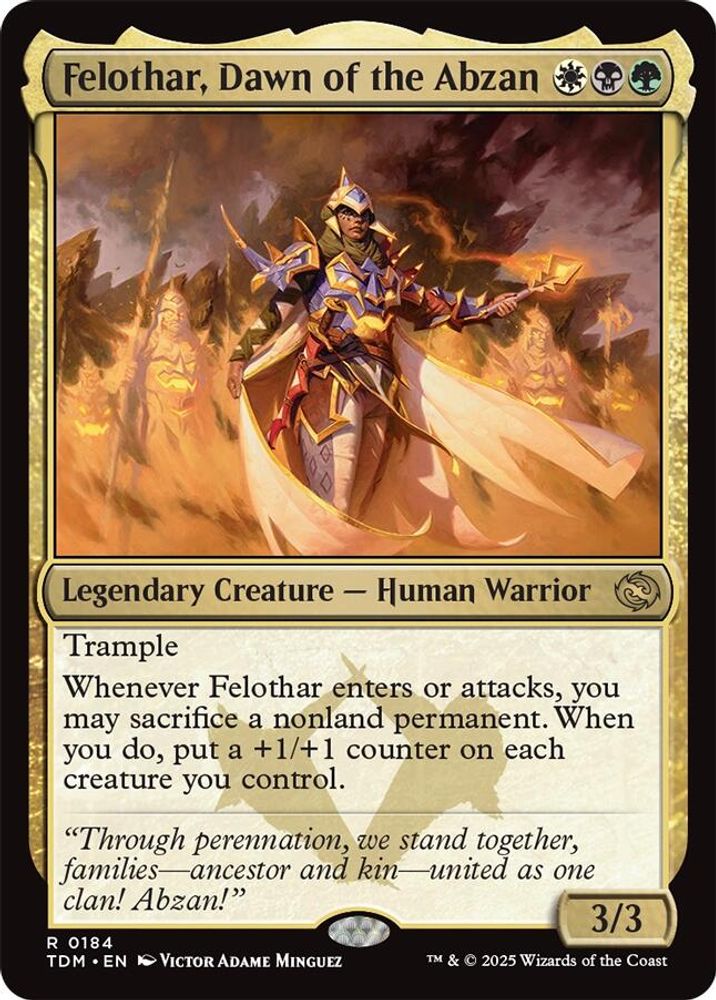 Felothar, Dawn of the Abzan · 184 · Tarkir: Dragonstorm · Non-foil