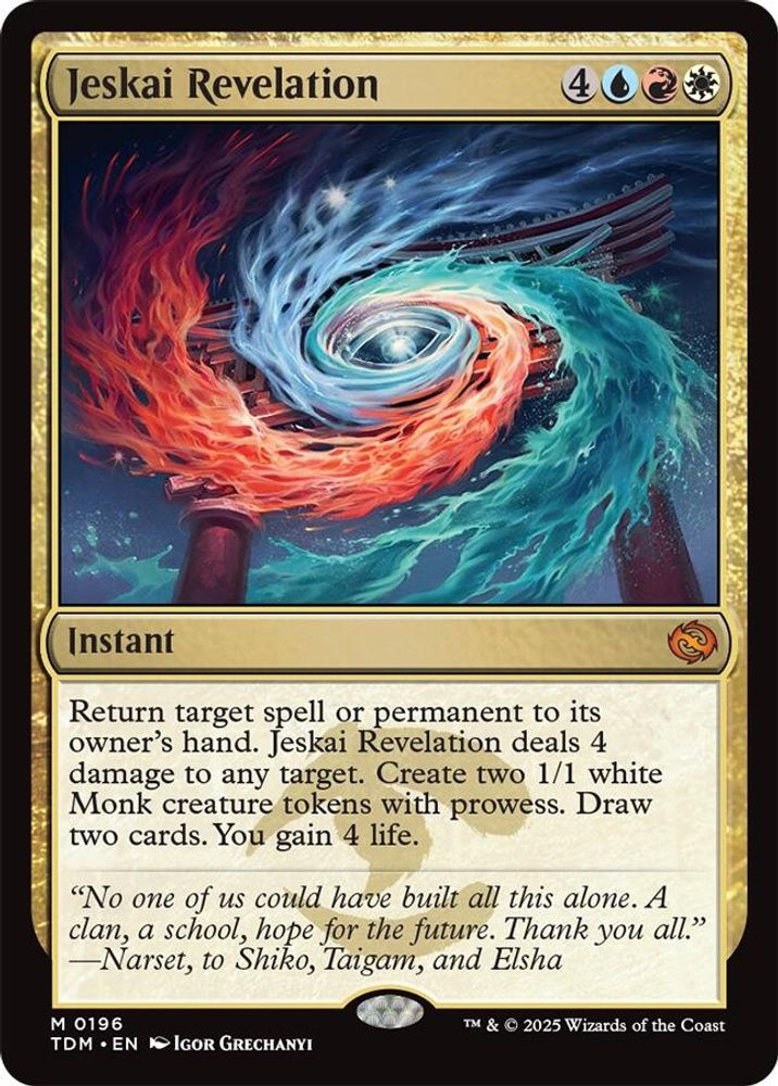 Jeskai Revelation · 196 · Tarkir: Dragonstorm · Non-foil