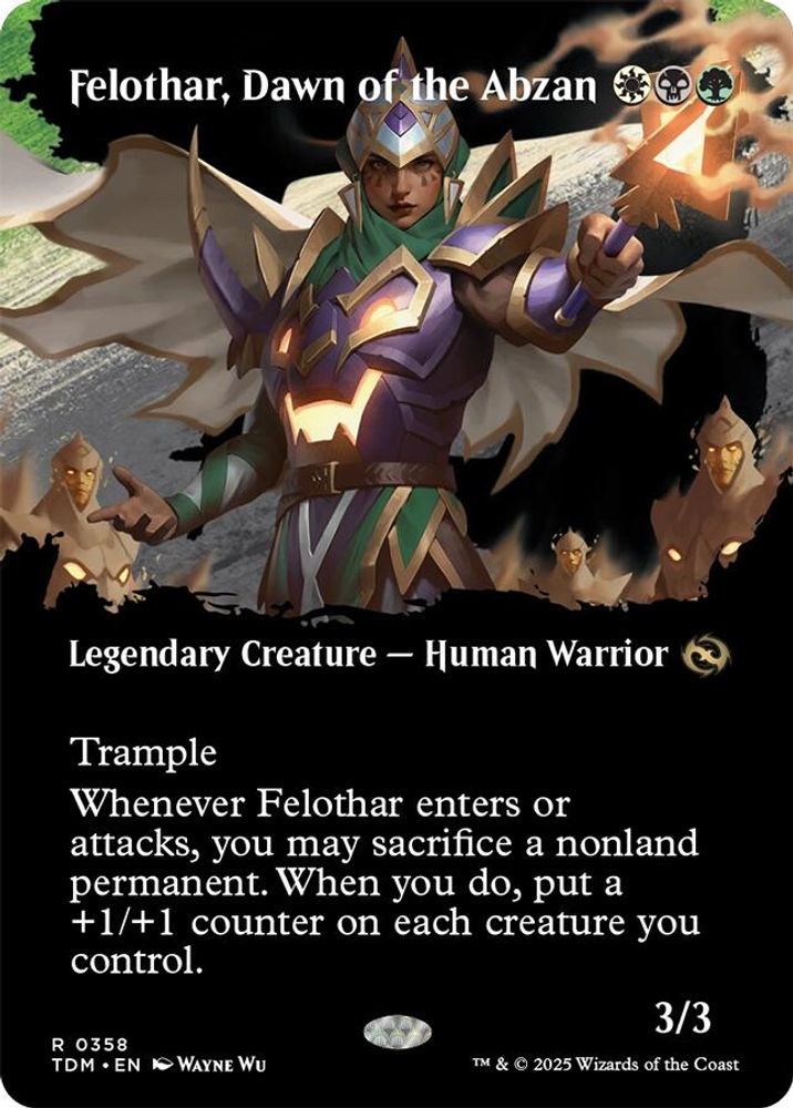 Felothar, Dawn of the Abzan (Borderless) · 358 · Tarkir: Dragonstorm · Non-foil