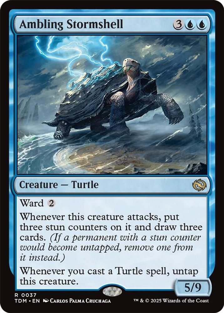Ambling Stormshell · 37 · Tarkir: Dragonstorm · Foil
