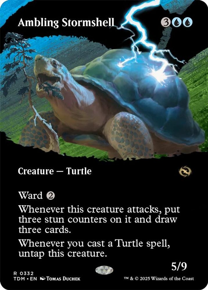 Ambling Stormshell (Borderless) · 332 · Tarkir: Dragonstorm · Non-foil