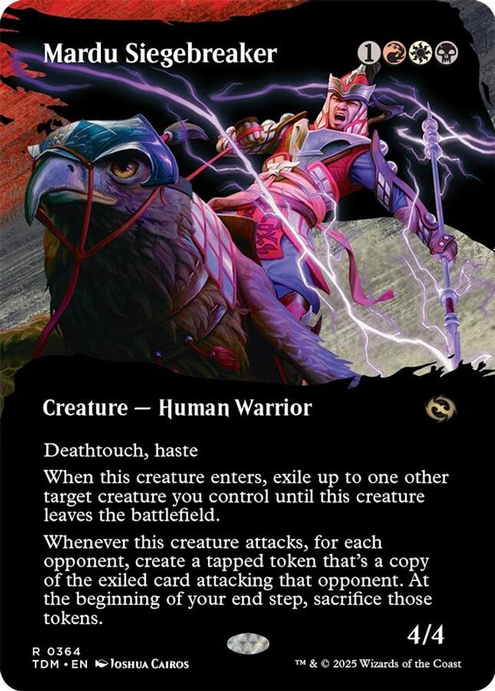 Mardu Siegebreaker (Borderless) · 364 · Tarkir: Dragonstorm · Foil