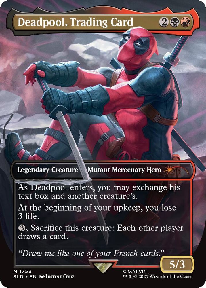 Deadpool, Trading Card (1753) · 1753 · Secret Lair Drop Series · Non-foil