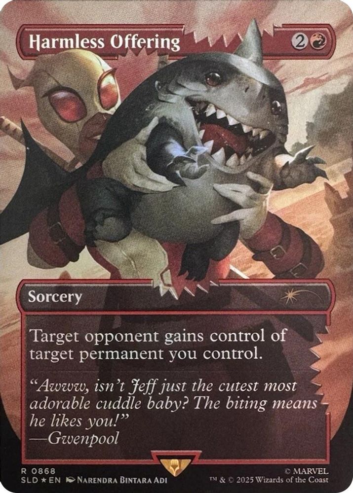 Harmless Offering · 868 · Secret Lair Drop Series · Rainbow Foil