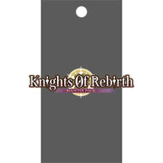 Cardfight Vanguard Divinez - Knights Of Rebirth Booster Pack - Dark gray booster pack with gold and white circular emblem and "Knights Of Rebirth" text in metallic brown font.