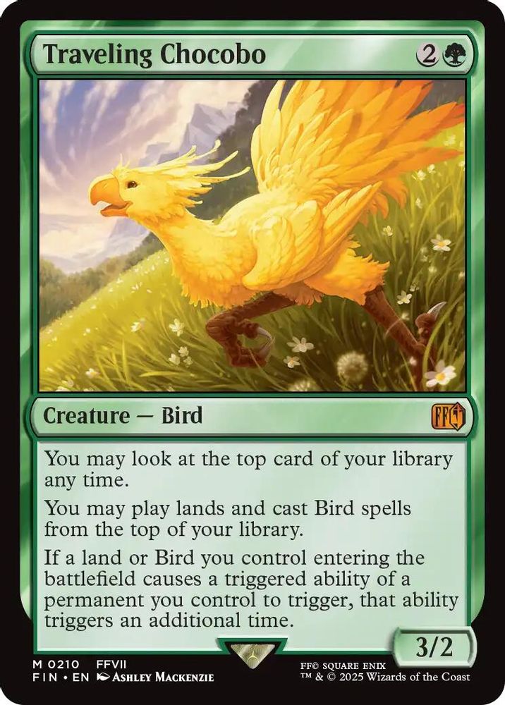 Traveling Chocobo · 210 · FINAL FANTASY · Non-foil