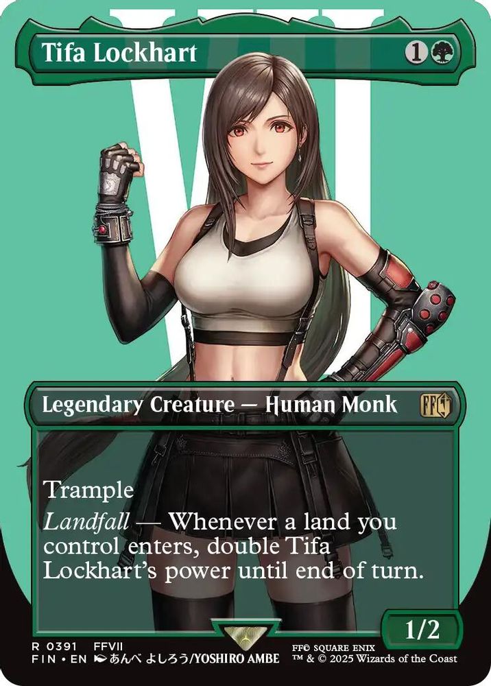 Tifa Lockhart (Borderless) · 391 · FINAL FANTASY · Foil