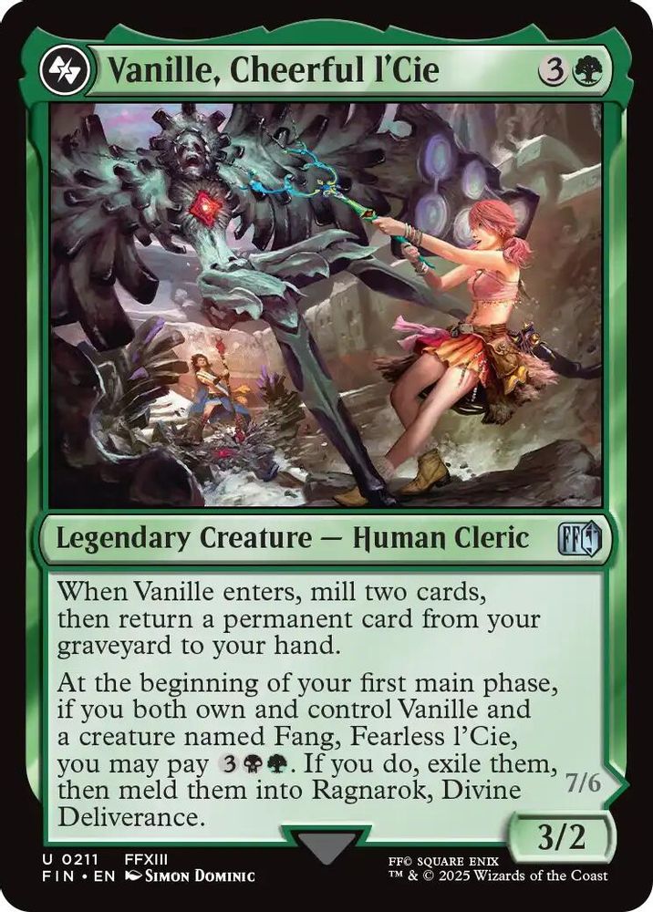 Vanille, Cheerful l'Cie · 211 · FINAL FANTASY · Non-foil