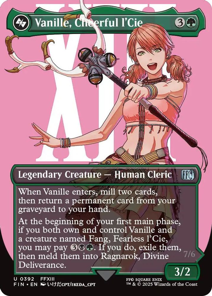 Vanille, Cheerful l'Cie (Borderless) · 392 · FIN · Foil
