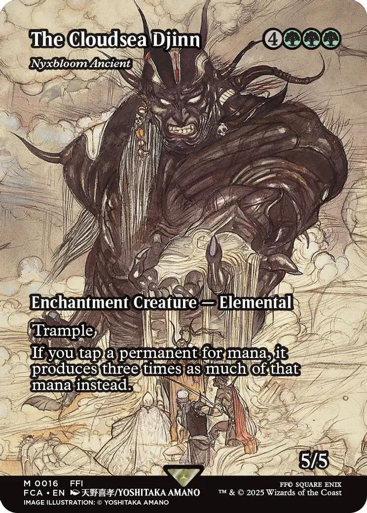 The Cloudsea Djinn - Nyxbloom Ancient (Showcase) · 16 · FINAL FANTASY: Through the Ages · Non-foil