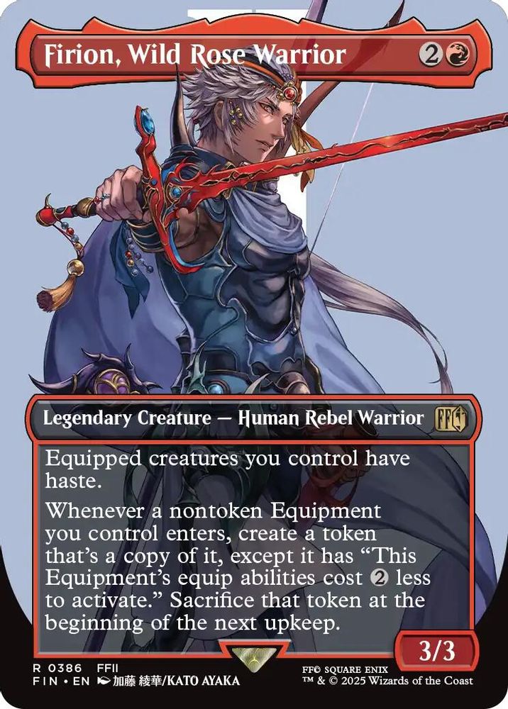 Firion, Wild Rose Warrior (Borderless) · 386 · FINAL FANTASY · Non-foil