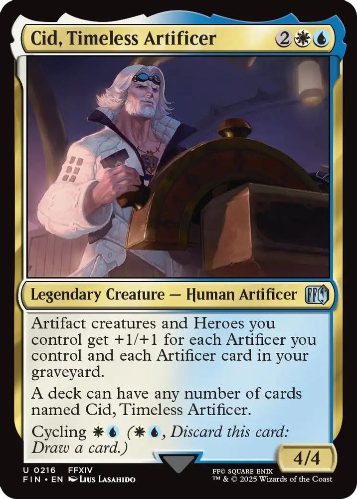 Cid, Timeless Artificer (0216) · 216 · FINAL FANTASY · Non-foil