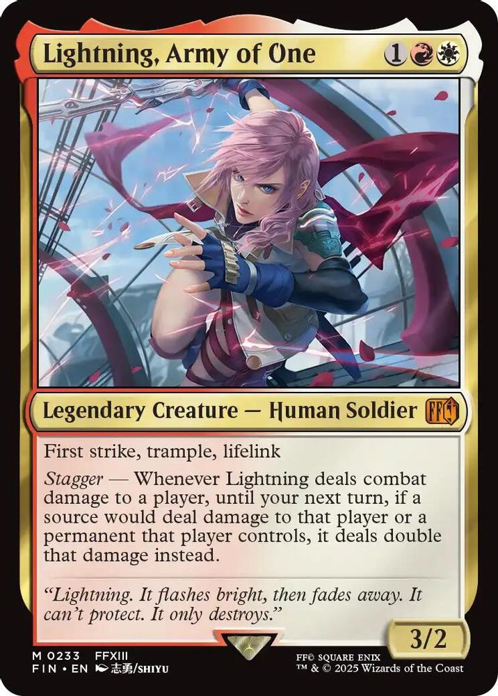 Lightning, Army of One · 233 · FINAL FANTASY · Non-foil
