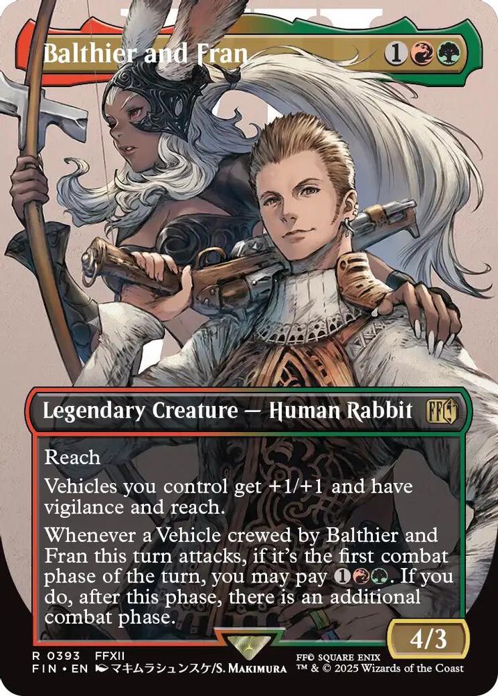 Balthier and Fran (0393) (Borderless) · 393 · FINAL FANTASY · Non-foil