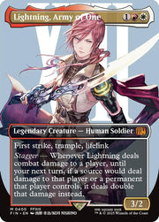 Lightning, Army of One (0400) (Borderless) · 400 · FINAL FANTASY · Non-foil