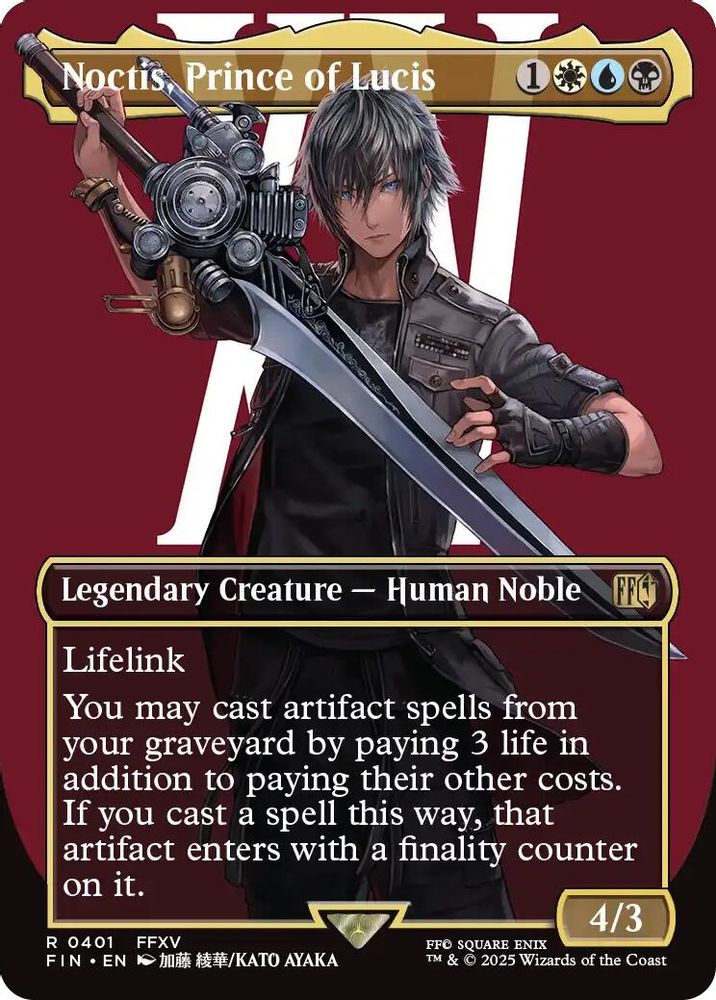 Noctis, Prince of Lucis (Borderless) · 401 · FINAL FANTASY · Non-foil