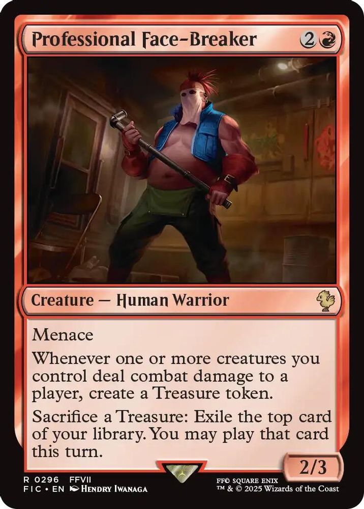Professional Face-Breaker · 296 · Commander: FINAL FANTASY · Non-foil