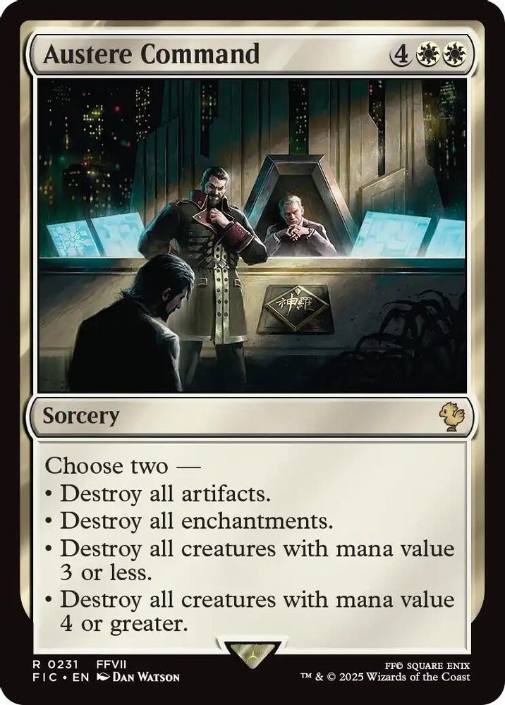 Austere Command · 231 · Commander: FINAL FANTASY · Non-foil