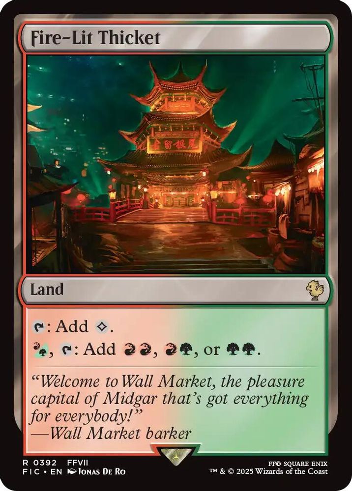 Fire-Lit Thicket · 392 · Commander: FINAL FANTASY · Non-foil