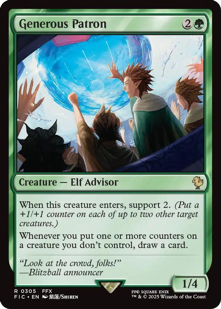 Generous Patron · 305 · Commander: FINAL FANTASY · Non-foil