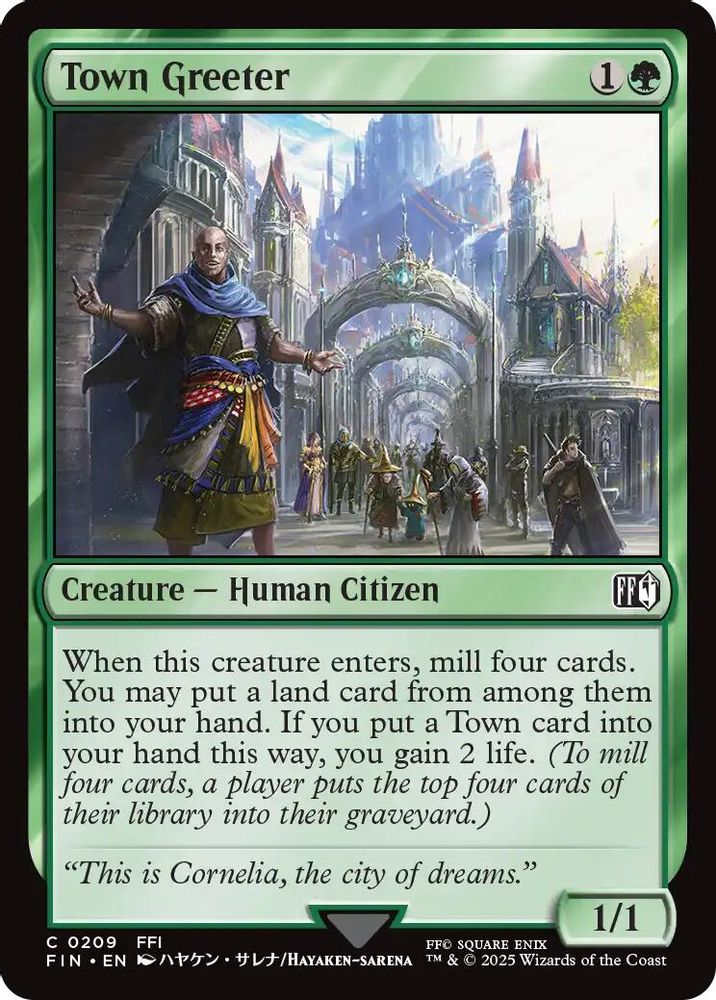 Town Greeter · 209 · FIN · Non-foil