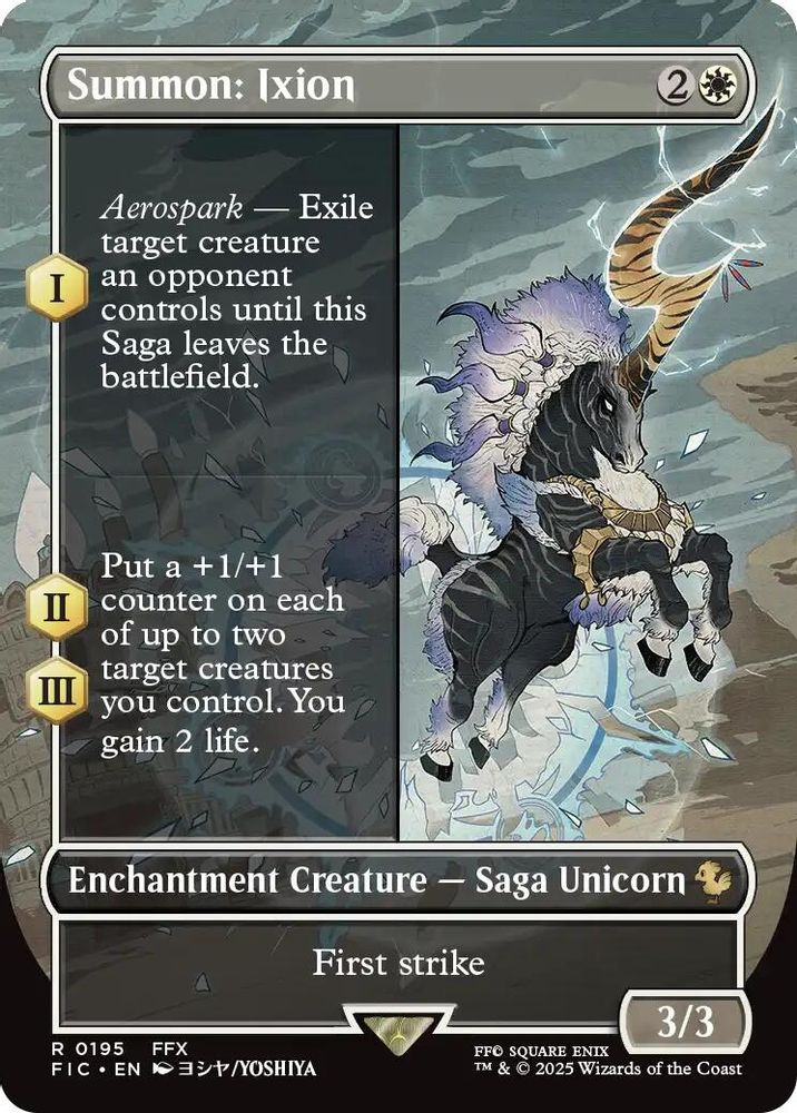 Summon: Ixion (Borderless) · 195 · Commander: FINAL FANTASY · Non-foil