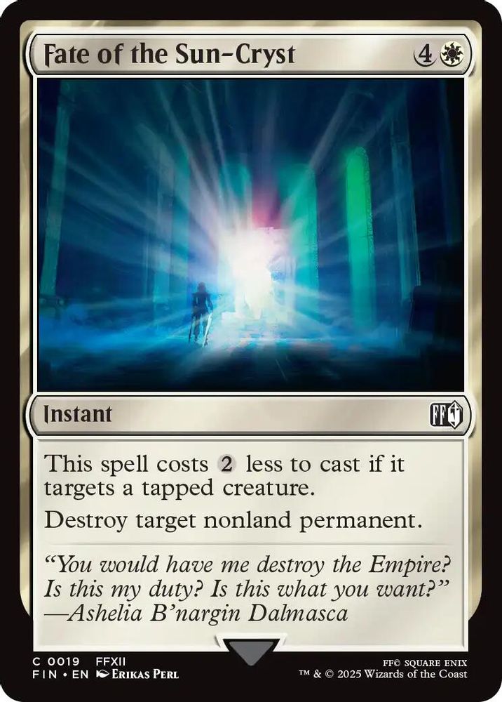 Fate of the Sun-Cryst · 19 · FIN · Non-foil