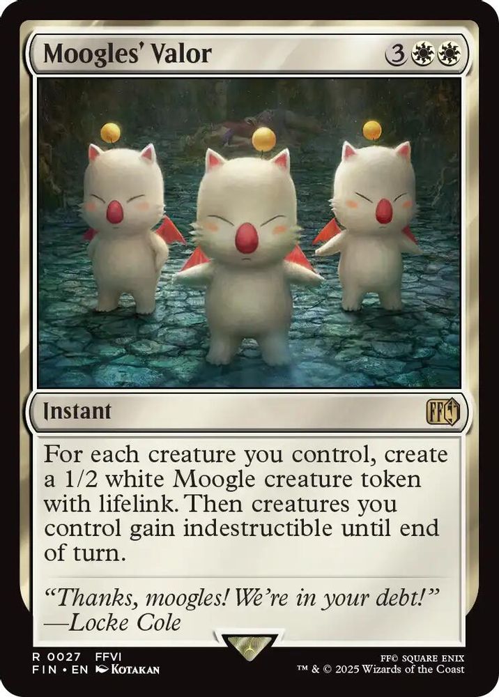 Moogles' Valor · 27 · FIN · Non-foil