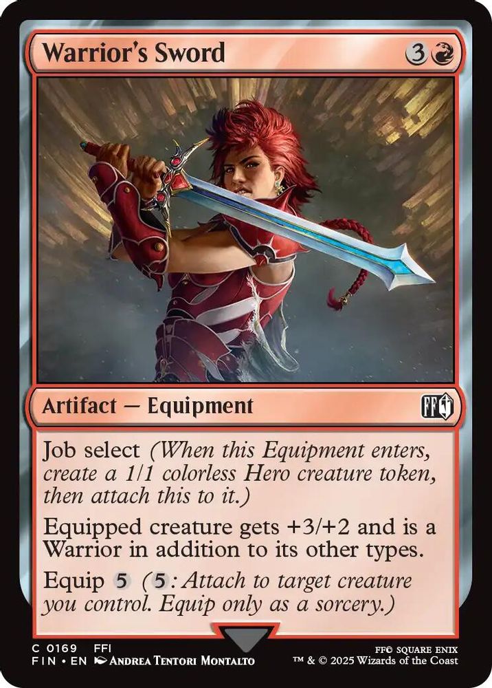 Warrior's Sword · 169 · FIN · Non-foil