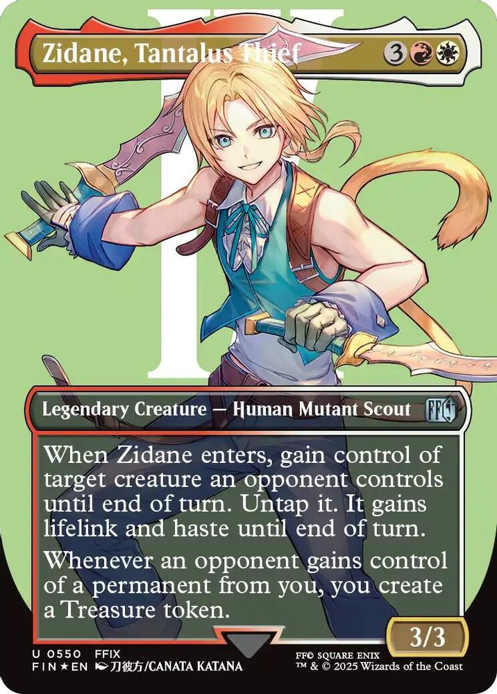 Zidane, Tantalus Thief (Borderless) · 550 · FIN · Surge Foil