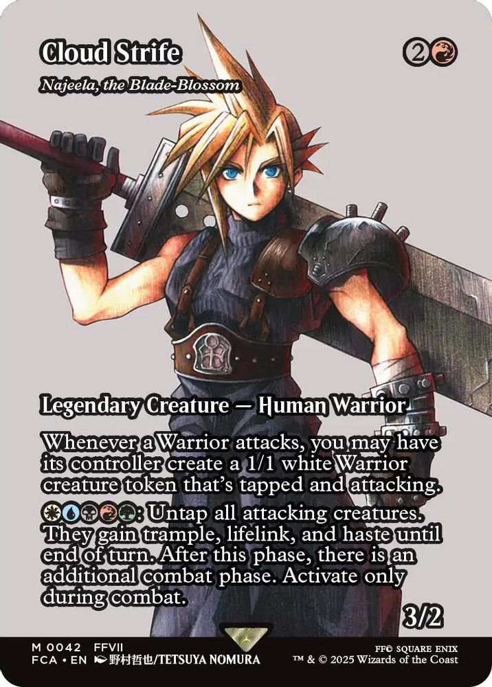 Cloud Strife - Najeela, the Blade-Blossom (Showcase) · 42 · FCA · Non-foil
