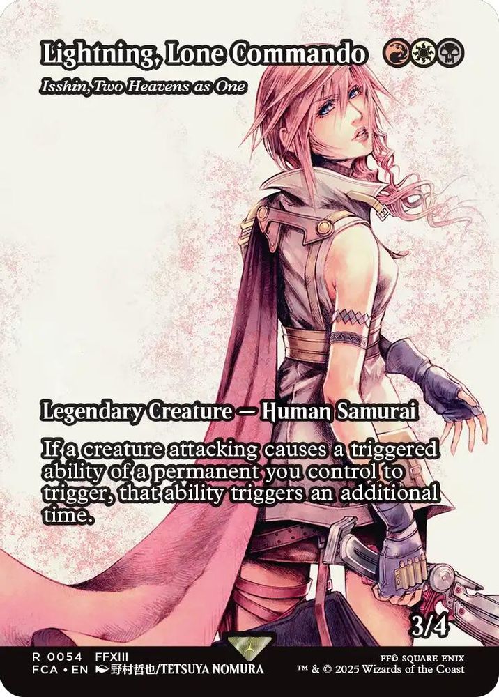 Lightning, Lone Commando - Isshin, Two Heavens as One (Showcase) · 54 · FINAL FANTASY: Through the Ages · Non-foil