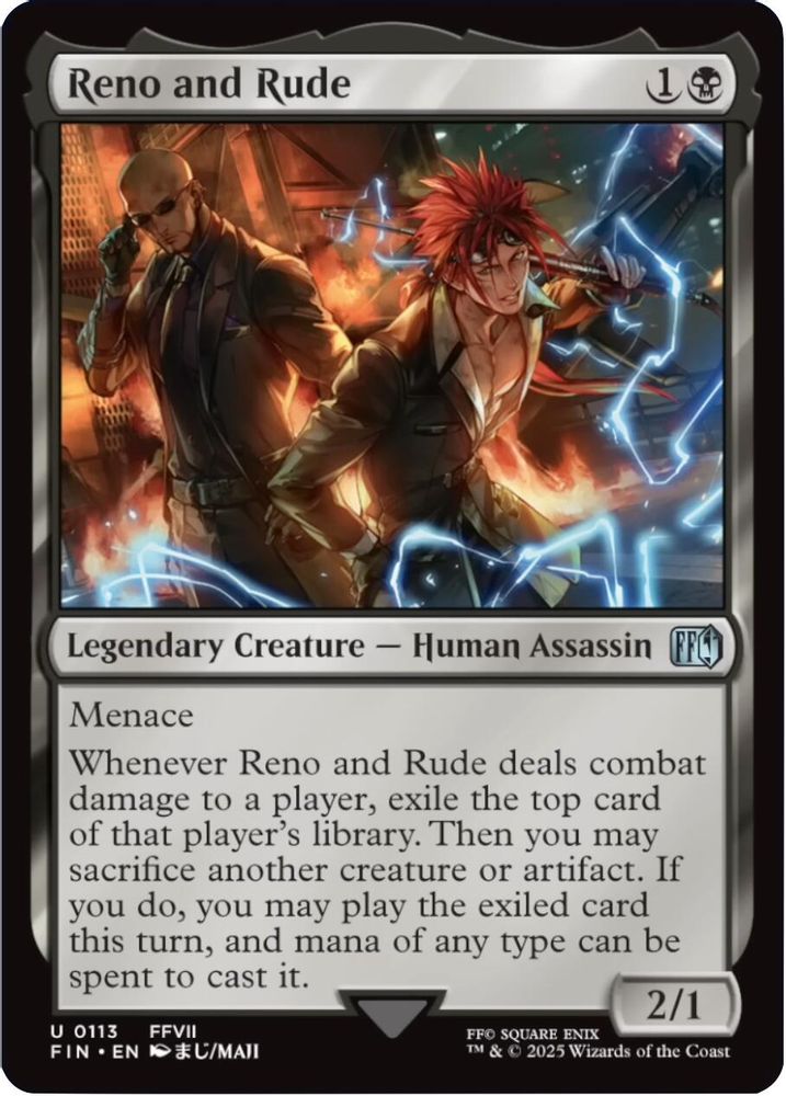 Reno and Rude · 113 · FIN · Non-foil