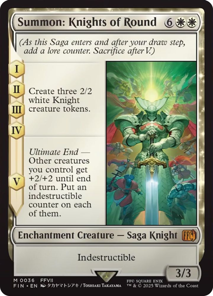 Summon: Knights of Round · 36 · FINAL FANTASY · Foil
