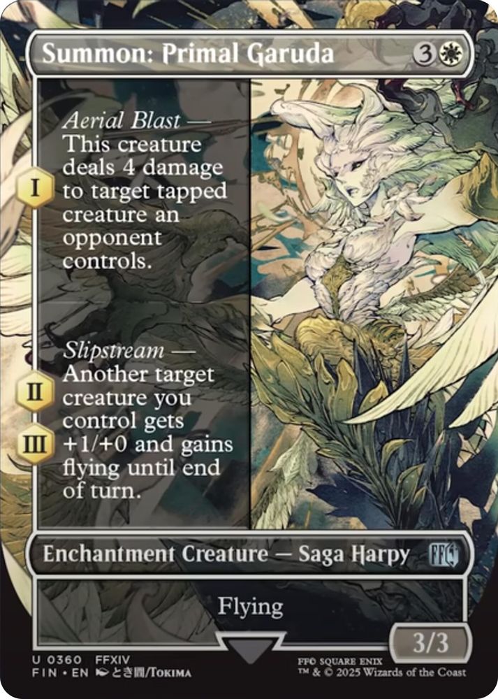 Summon: Primal Garuda (Borderless) · 360 · FINAL FANTASY · Non-foil