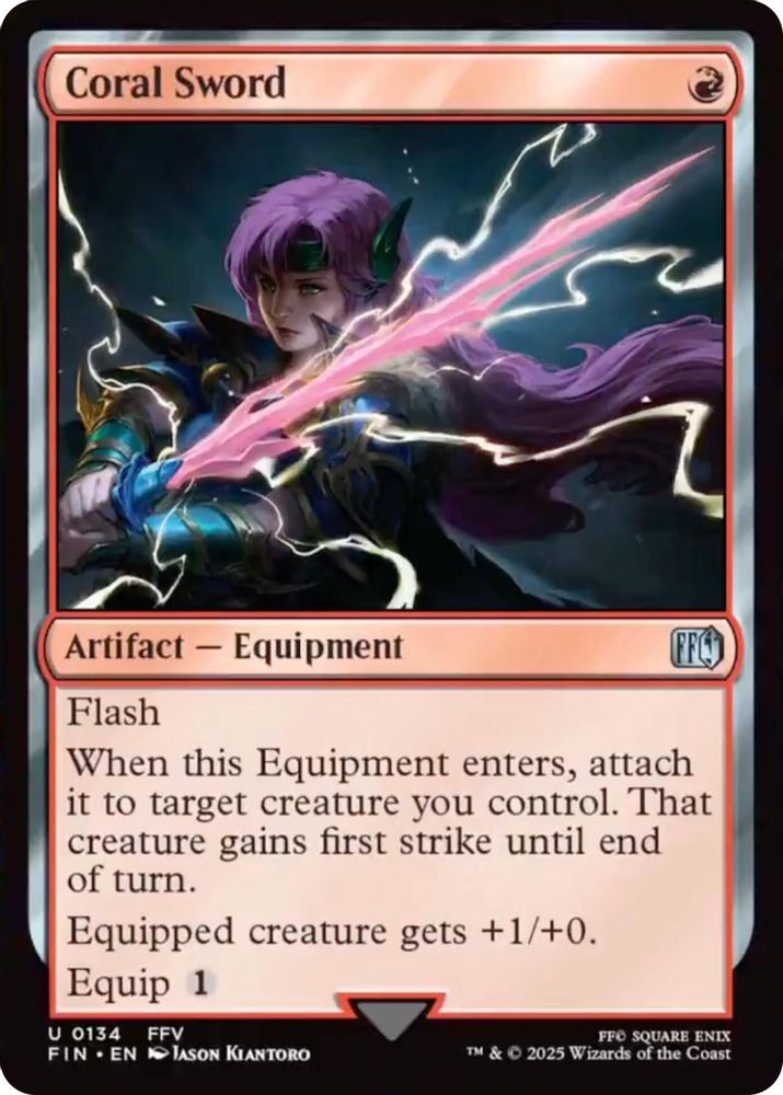 Coral Sword · 134 · FIN · Non-foil