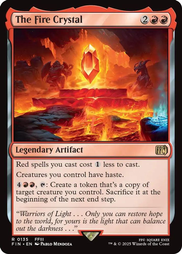 The Fire Crystal · 135 · FINAL FANTASY · Non-foil