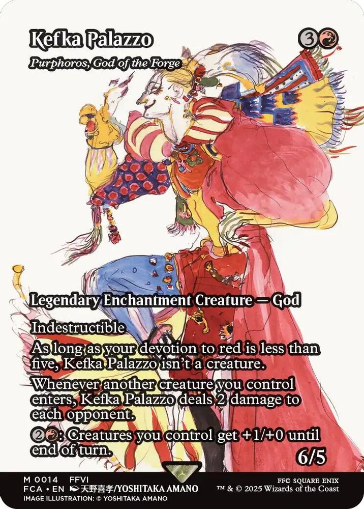 Kefka Palazzo - Purphoros, God of the Forge (Showcase) · 14 · FINAL FANTASY: Through the Ages · Non-foil