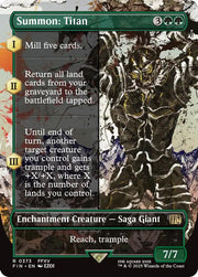 Summon: Titan (Borderless) · 373 · FINAL FANTASY · Foil