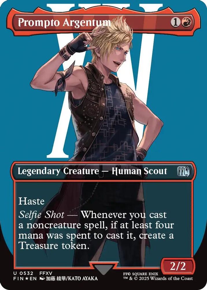 Prompto Argentum (Borderless) · 532 · FIN · Surge Foil