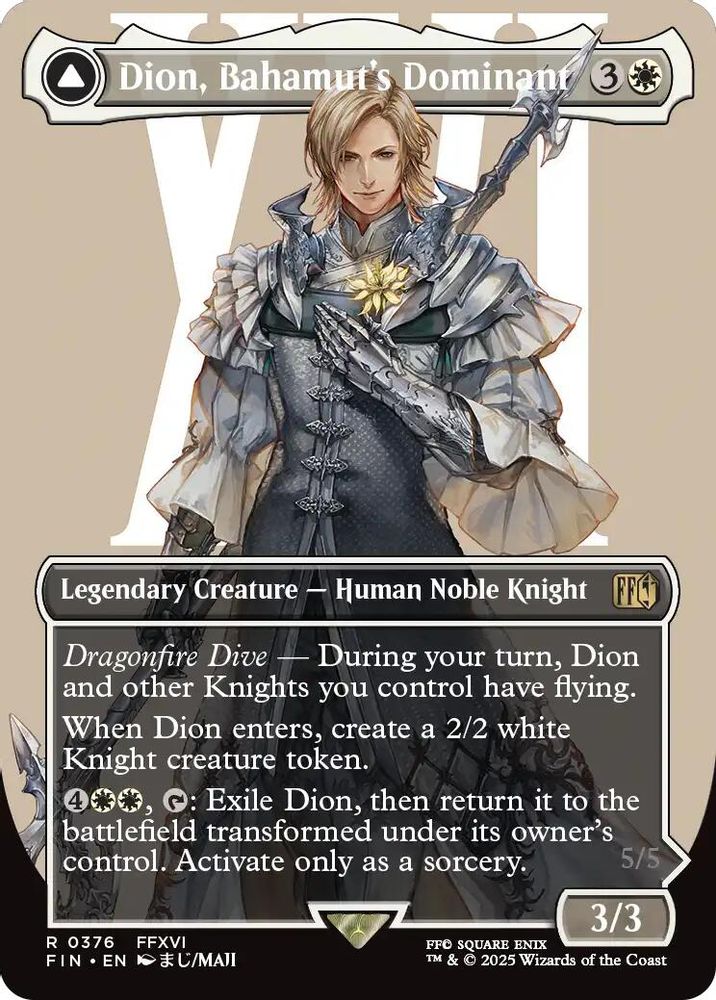 Dion, Bahamut's Dominant (Borderless) · 376 · FINAL FANTASY · Non-foil