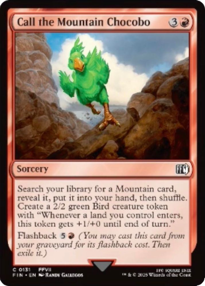 Call the Mountain Chocobo · 131 · FIN · Non-foil