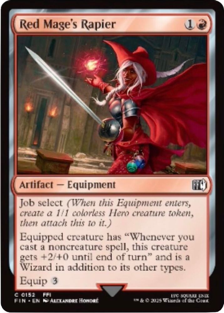 Red Mage's Rapier · 152 · FIN · Non-foil
