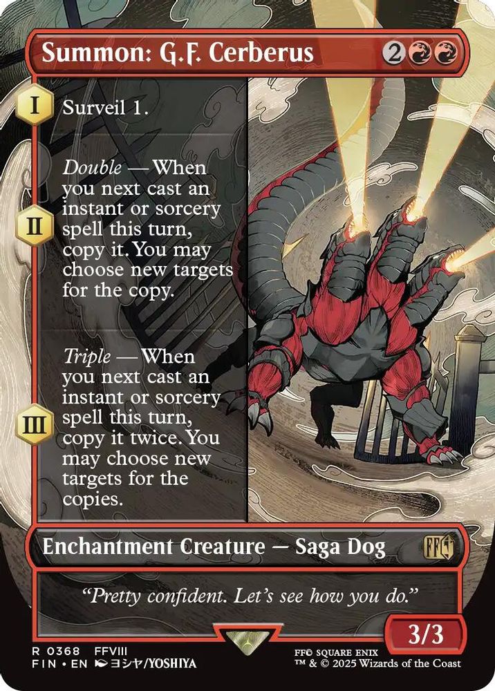 Summon: G.F. Cerberus (Borderless) · 368 · FINAL FANTASY · Non-foil