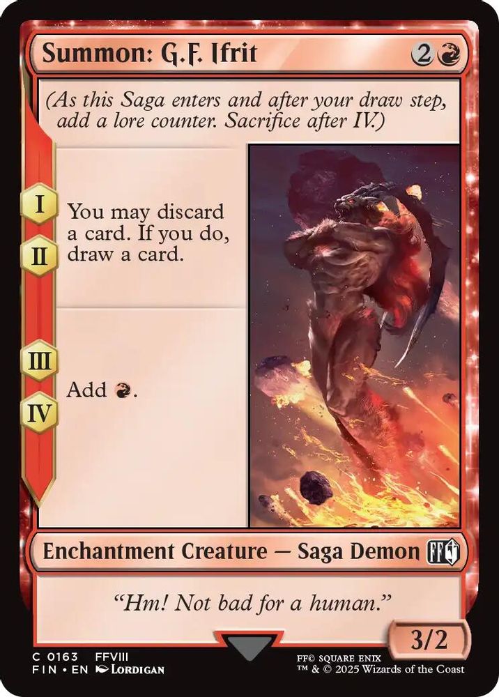 Summon: G.F. Ifrit · 163 · FIN · Non-foil